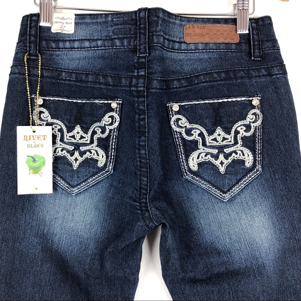 Rivet & Blues Jeans Skinny Boots Paprika Size 27